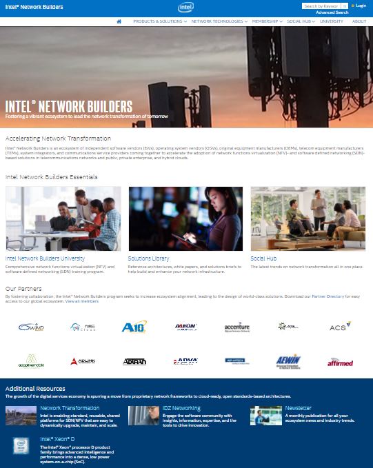 Intel&reg; Network Builders